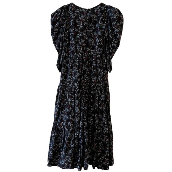 Sea New York Tilly tiered floral-print cotton midi dress Size XS C4 - Picture 6 of 6